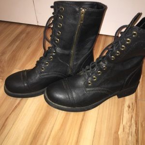 Classic Black Combat Boots